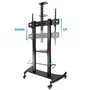 TOOQ Soporte suelo ruedas regulable "ARES" 60-100"